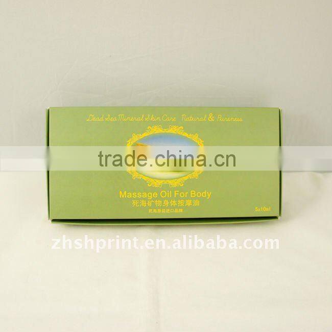 Packaging cardboard box for oil