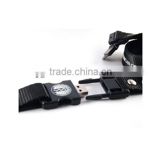 Promotional Cheap Price Lanyard USB Flash Drive with High Speed