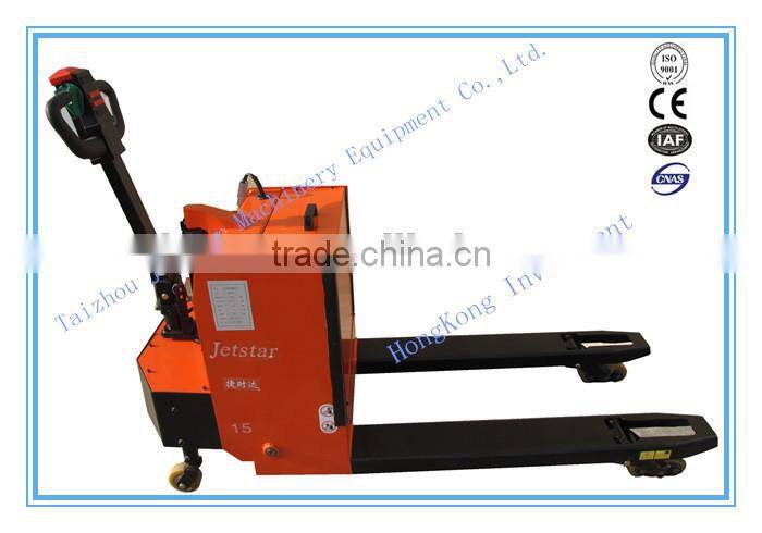 Semi electric pallet jack