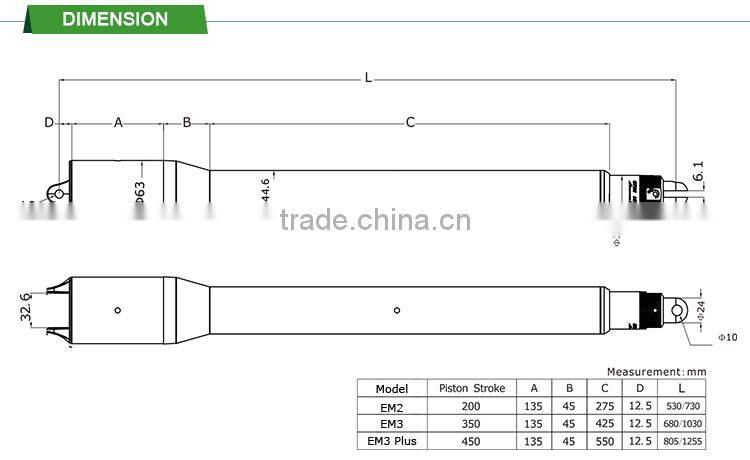 Ahouse DC24V auto swing gate motor - (CE and IP66)