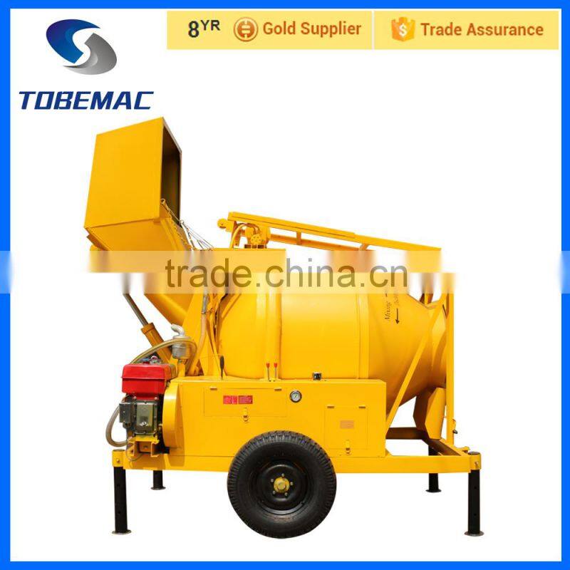 2015 new TOBEMAC JZC350DHL Concrete Mixer With Lift