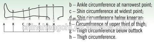 medical compression calf leg sleeve ,wholesale leg sleeve varicose veins pressure machine 23mmhg men women