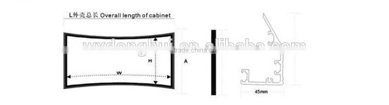 HD 3d circular projection screen for home/cinema/exhibition
