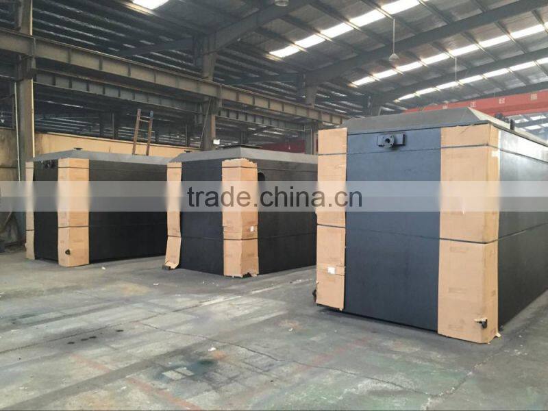 Municipal sewage treatment container