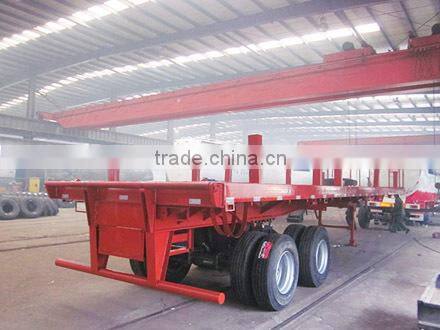 High quality Flatbed Semi Trailer for carrying one 40inch cargo container