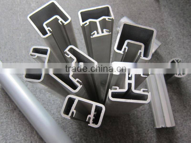 Shenzhen launch aluminum glass balustrade with plastic insert to hold 1/2" glass