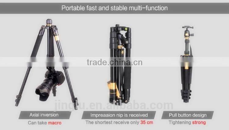 Q555 Portable Magnesium Aluminium Tripod Monopod Tripod+ Ball Head for camera