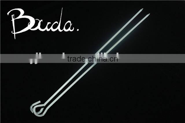 Stainless Steel Barebecue bbq Grill Net with wooden handle BD-B8112