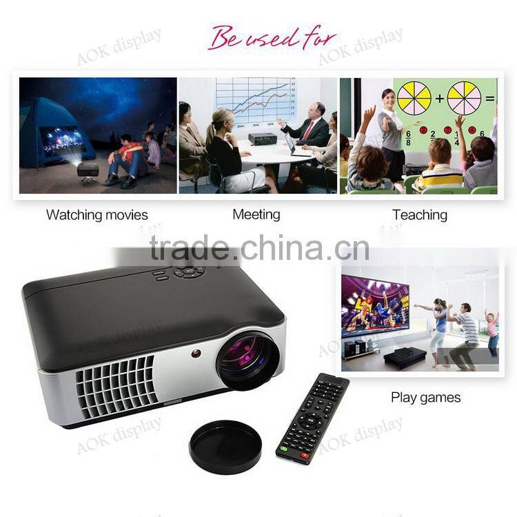 4200 Lumens 1080p LED 3D HD Office Home Theater Projector 1280x800 Resolution HDMI USB Port For Business Education Home Theater