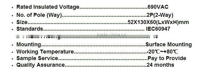 Manufacturer 2-Way Distribution Box , SMO-2P Electrical Suppliers Switch Box /