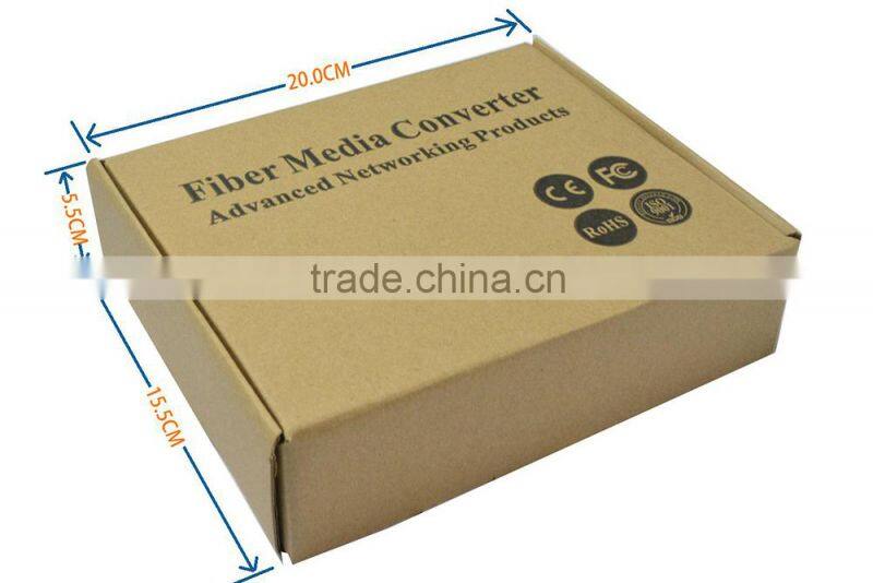 100MP Single fiber 20KM SC FC Optical Media Converter