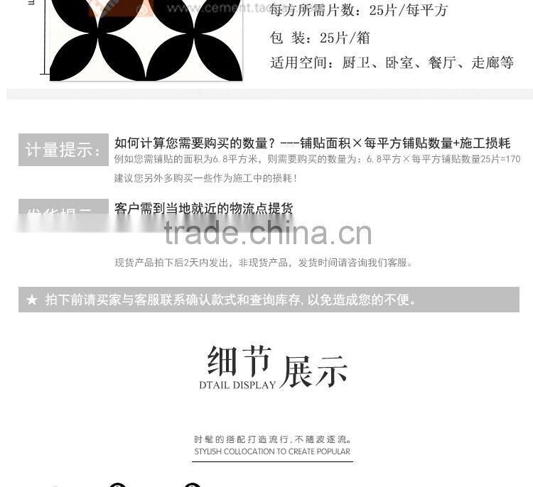 200*200mm black color customized ceramic kitchen tile bathroom wall tile