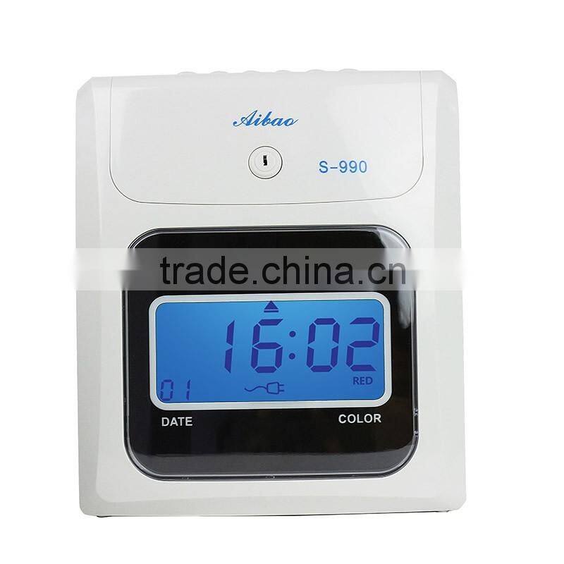 time card punch attendance machine