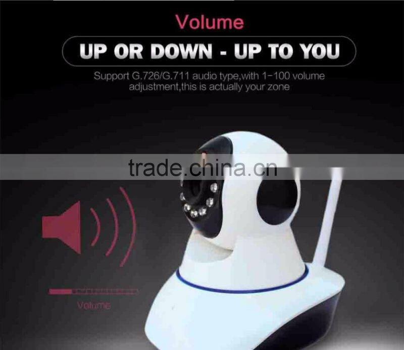 Wireless Pan/Tilt WIFI Audio Webcam Iphone Android CCTV IP Camera