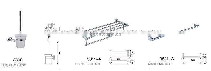 Concise Wall Mounted bathroom wc Toilet paper holder bar 3841A