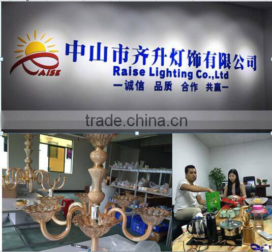 Fashion crystal wall light , led wall light with black lamp shade