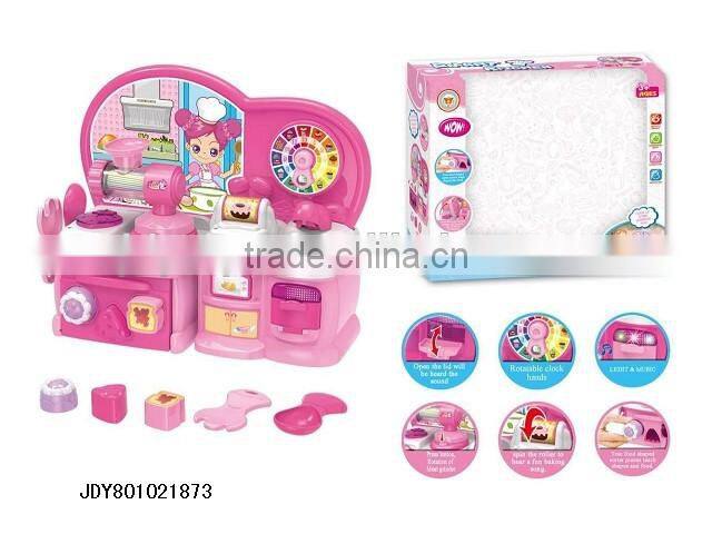 Pretend Play Toy Cookware Plastic Kitchen Tableware Toys Educational Play set