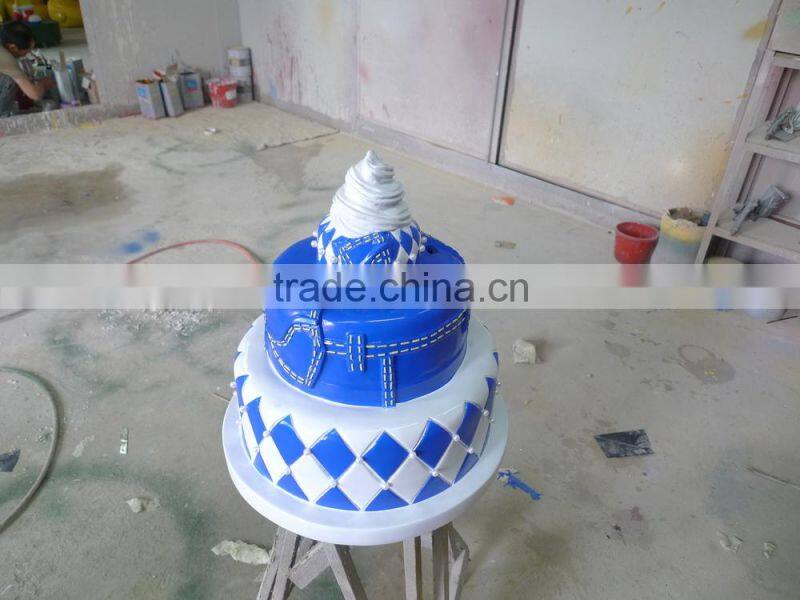 fiberglass birthday cake sculpture decorations
