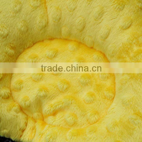 100% Polyester High Quality Luxurious Multifunction Yellow Minky Head Correction Pillow