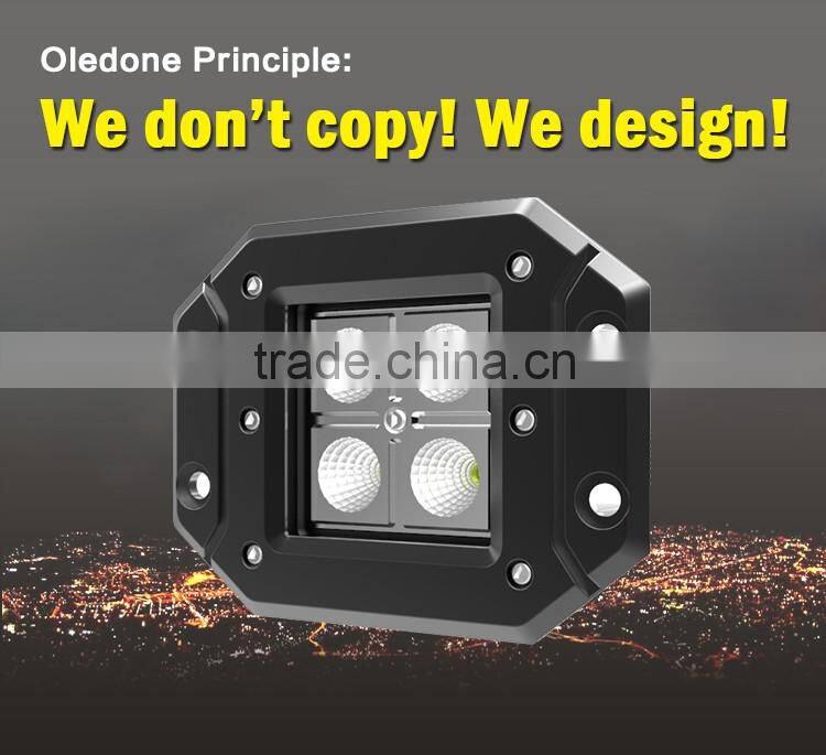 Factory direct offer auto lamp 4.8inch supper bright surface mount C ree 12W motorbike off road LED work lamp