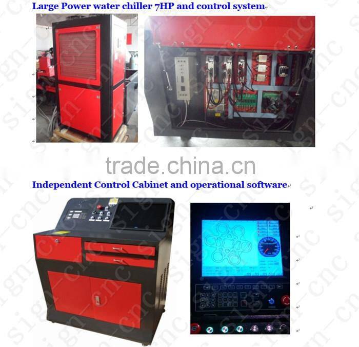 500*500mm work table mini cnc laser metal cutting machine