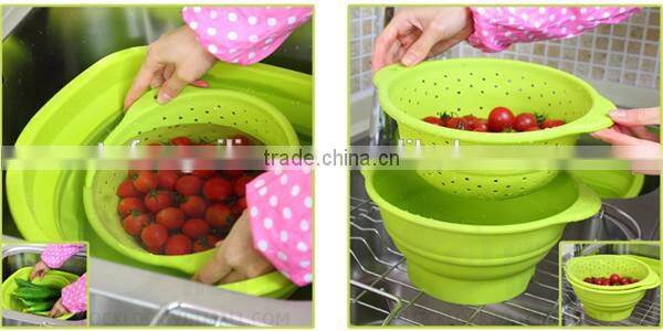 Colorful spiral-cut handled cheap fruit basket