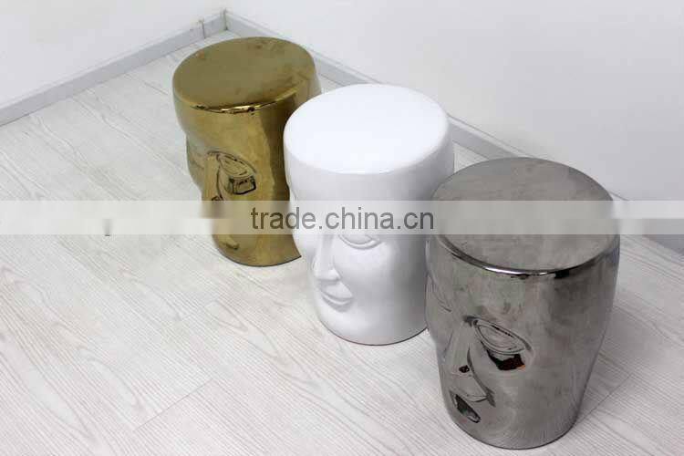 face ceramic stool