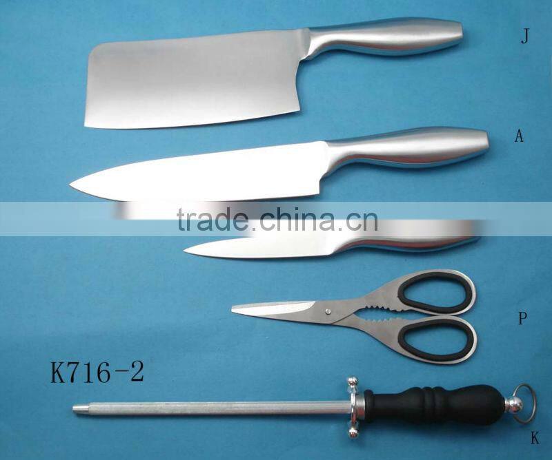 fish fillet knife with wooden block