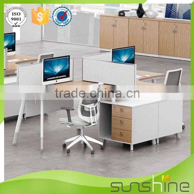 Top Quality Office Furniture/Customized Office Desk 4 person workstation Particle Board Workstation