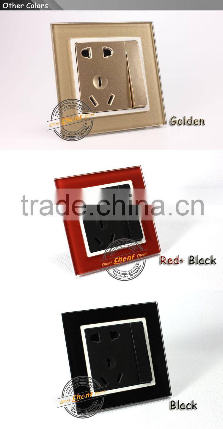 Cheaper 10amp 1 Gang 5 Pin Electric Wall Socket Switch