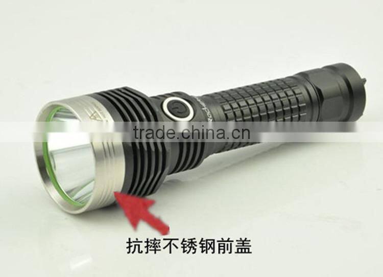 Rechargeable 18650 flashlight torch long range flashlight