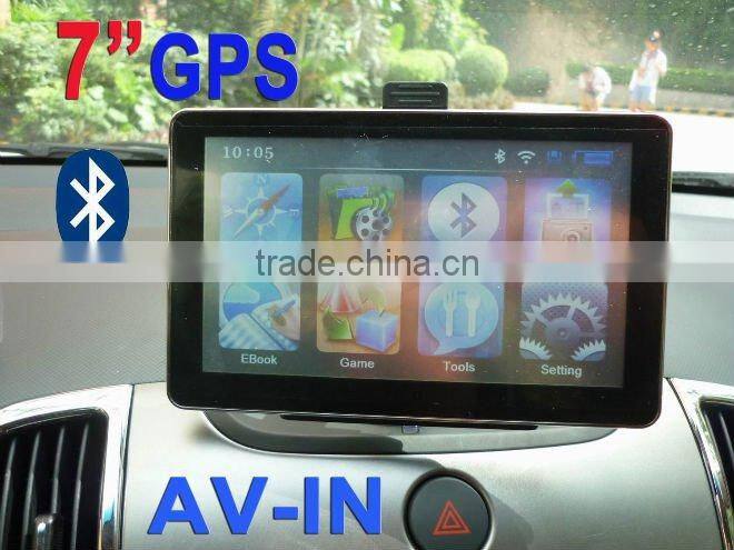 Popular MTK 7 inch made gps car navigation mtk 3351