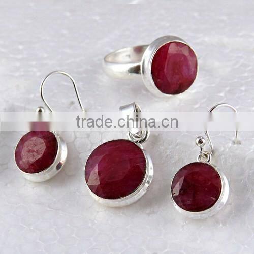 Big! Beautiful !! Turmuline_White C 925 Sterling Silver Set, 925 Designer Silver Jewellery Exporter, Silver Jewelry Supplier