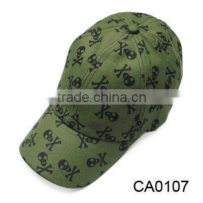 cotton 6 panel grid caps