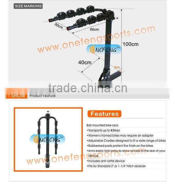 Car Bike Carrier for SUV,Carry 4 Bicycles