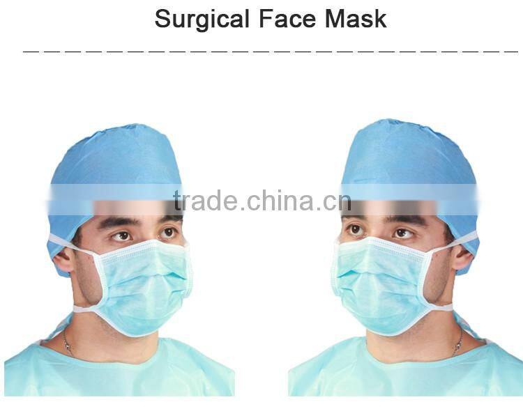 Hot sale blue PP disposable medical decor dust doctor surgical face mask