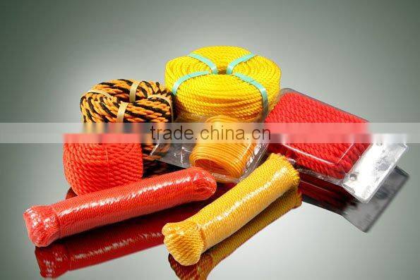 twisted polypropylene Rope in 3 strands