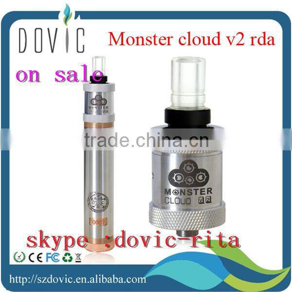 Paypal acceptable !!! high quality e cig atomizer rba monster atomizer wholesale