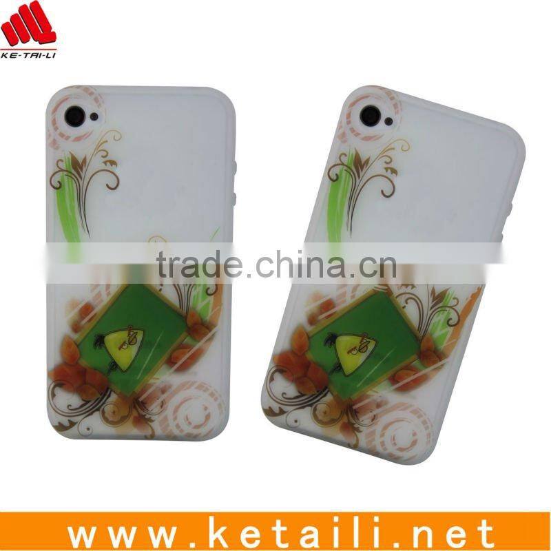 silicone for printing case for iphone 4