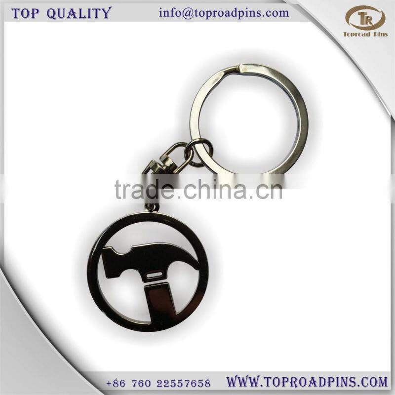 hot sale custom metal keychain with chain