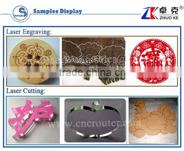 100W 3D Laser Tube ZK-6040 Laser Engraving Cutting Machine With Up And Down Platform With Leetro Control System