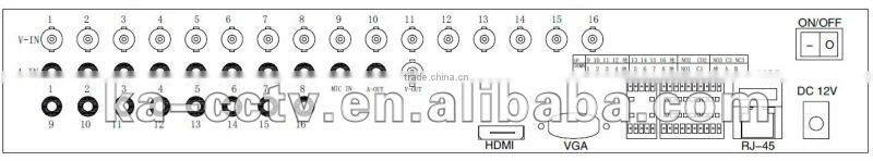 H.264 16CH network surveillance software Hilvision AVTECH DVR xka-3116