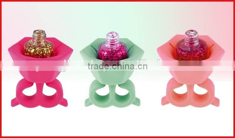 Cosmetic tool nail polish display stand
