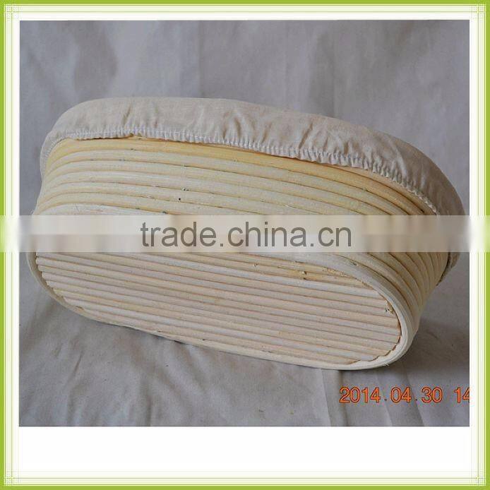 Banneton basket made of natural rattan for bread proofing