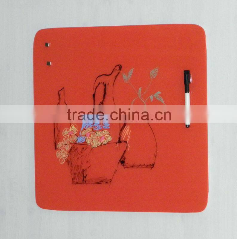 tempered magnetic glass marker board