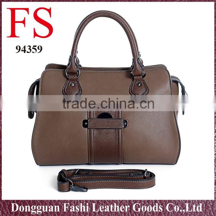 China supplier nylon waterproof ladies travel handbag with leather handbag shopping