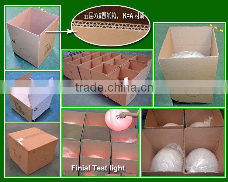 Multi color changing outdoor LED mood light ball with remote control