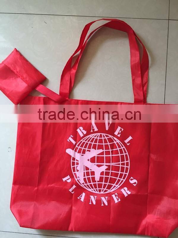 Factory OEM Folding shopping bags/ foldable polyester bag/cute foldable bags