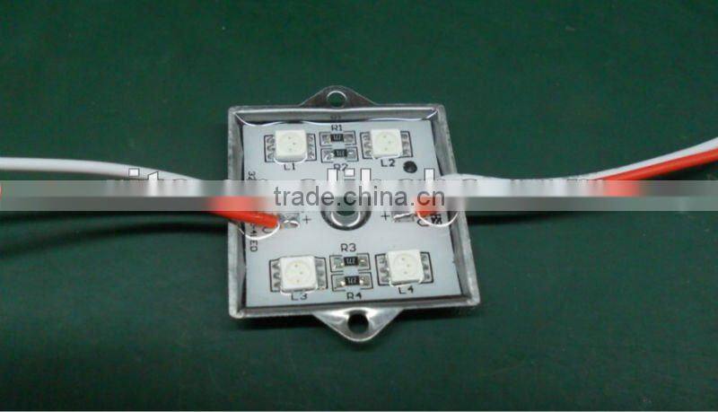 5050 SMD LED module,with metal case,RED color,DC12V,20pcs a string