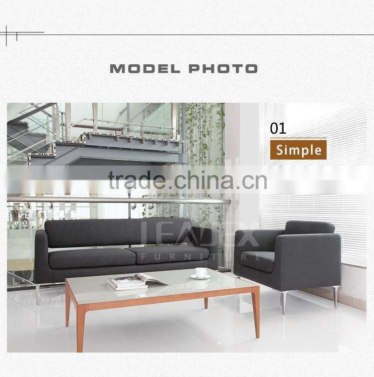 2016 new design office furniture single gray office fabric sofa